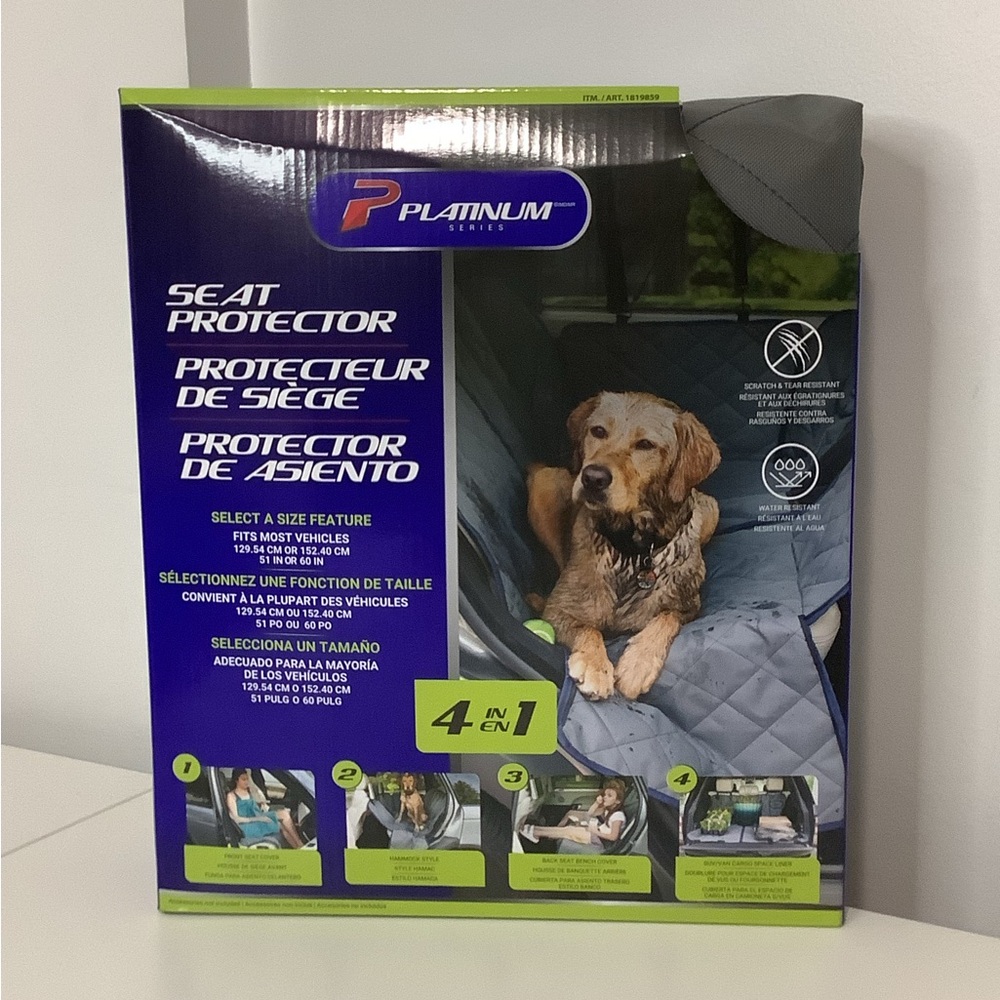 PLATINUM 4 in 1..Pets Dog Seat Protector  🐕